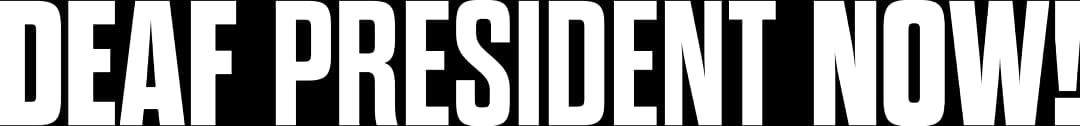 Deaf President Now! movie logo